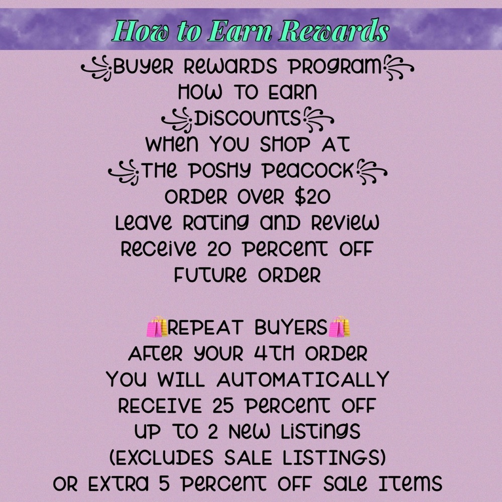 BUYER REWARDS ~ Thank you for Shopping🦚💞💕 - Picture 4 of 7
